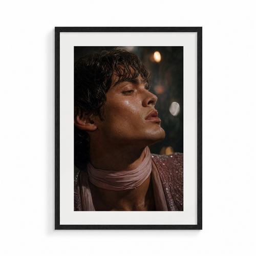 The Anthem, a Club Echo fine art print, in a black frame