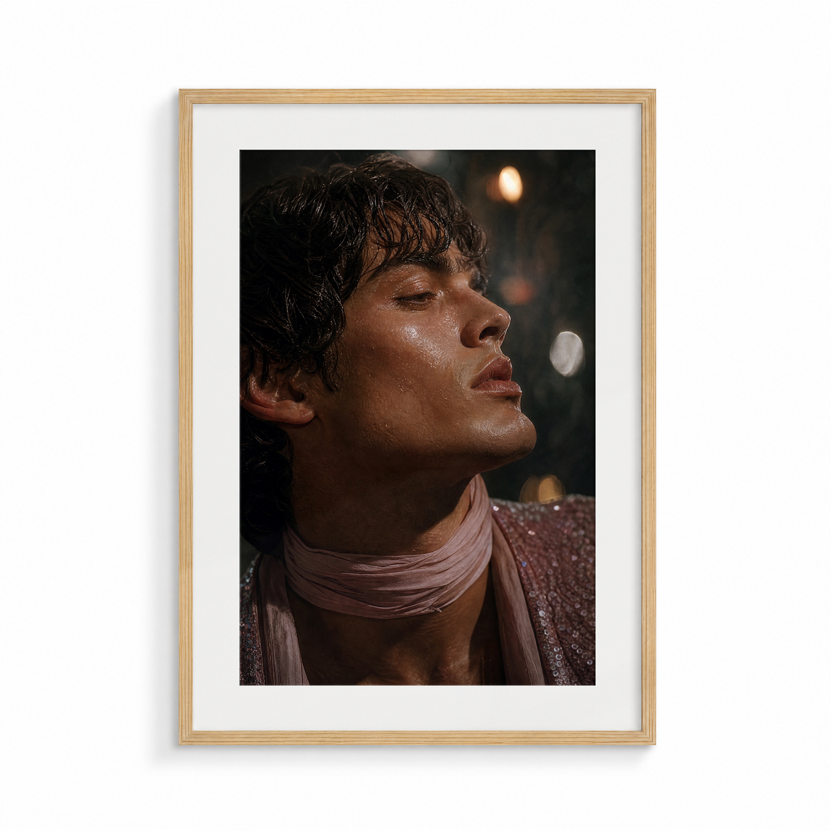 The Anthem, a Club Echo fine art print, in a wood frame