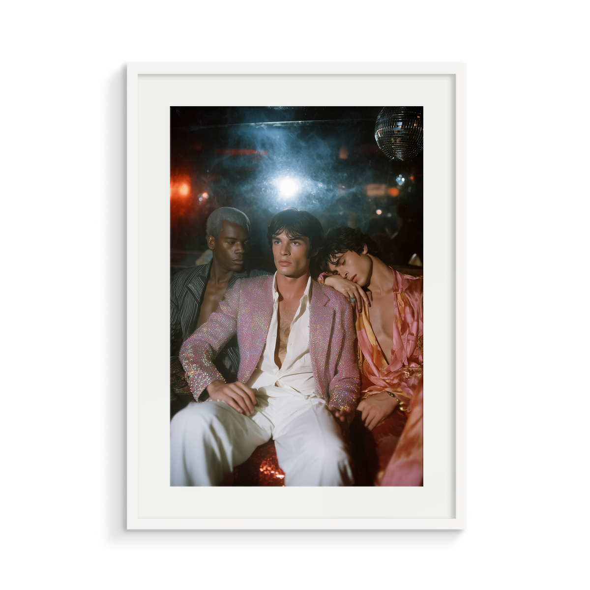 The Descent, a Club Echo fine art print, in a white frame