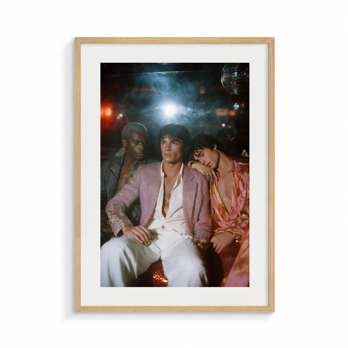 The Descent, a Club Echo fine art print, in a wood frame