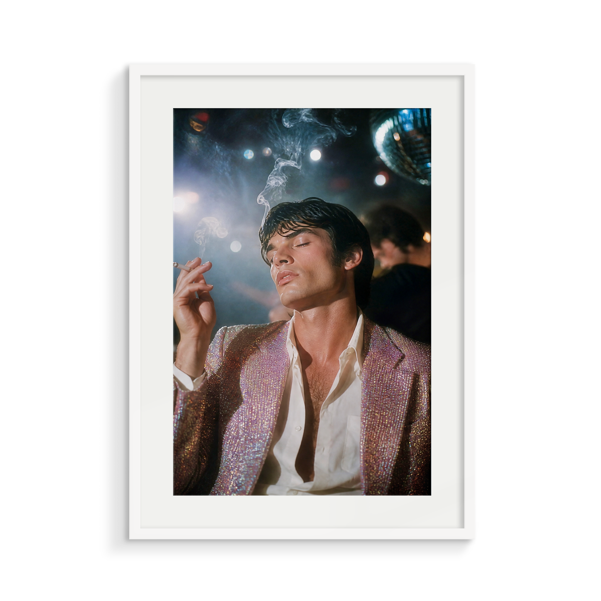 The Drag, a Club Echo fine art print, in a white frame