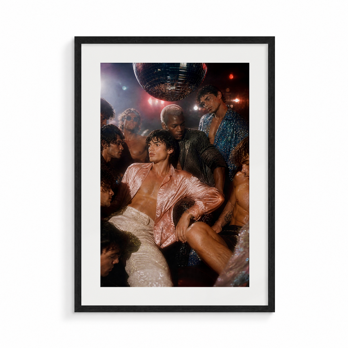 The Floor, a Club Echo fine art print, in a black frame