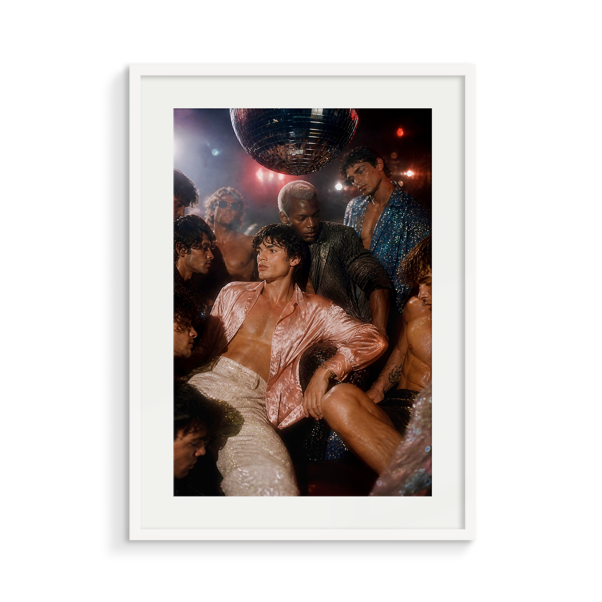 The Floor, a Club Echo fine art print, in a white frame