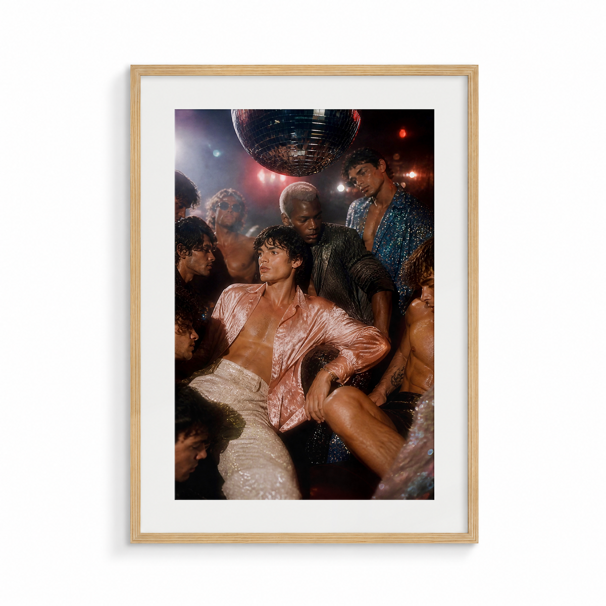 The Floor, a Club Echo fine art print, in a wood frame