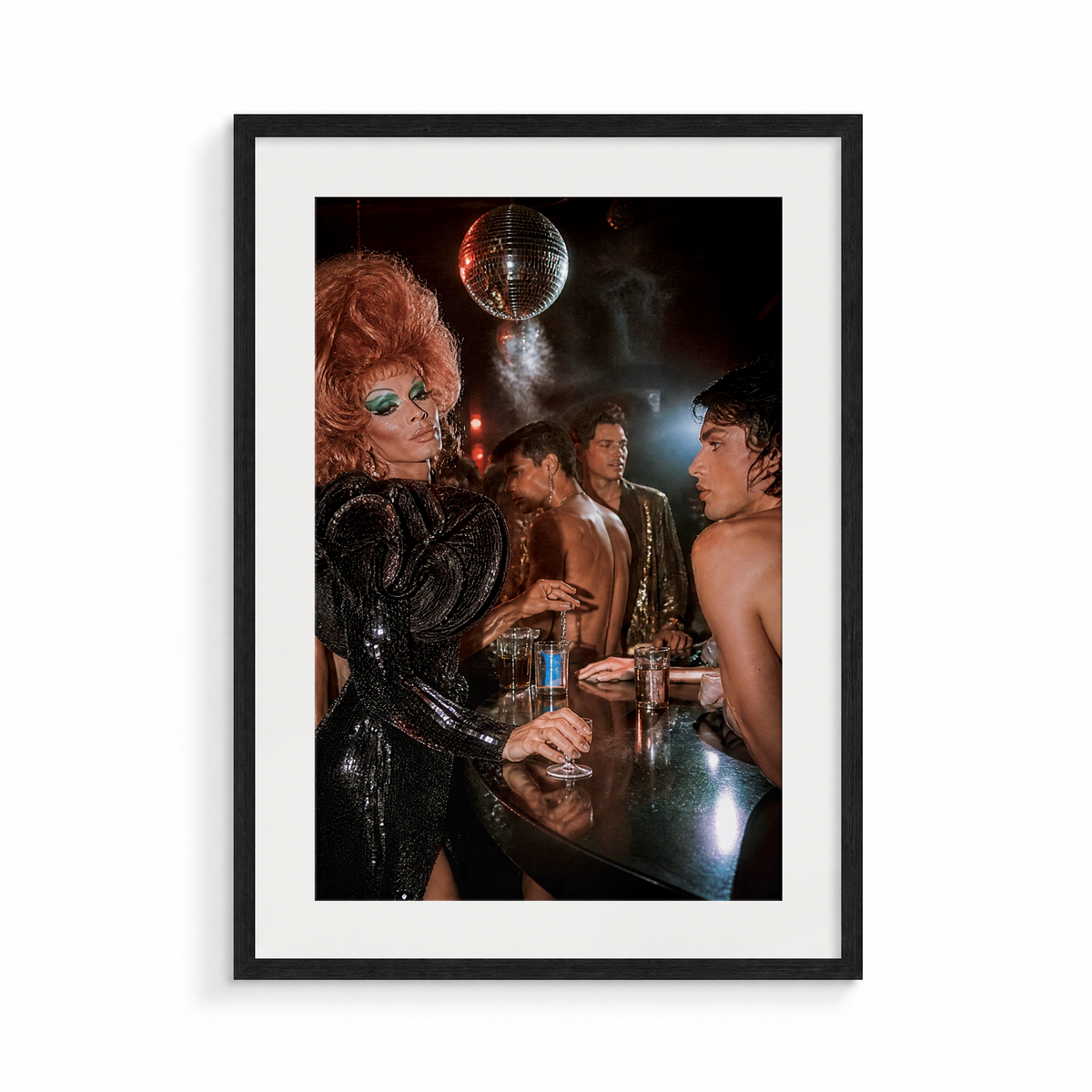 The Gathering, a Club Echo fine art print, in a black frame