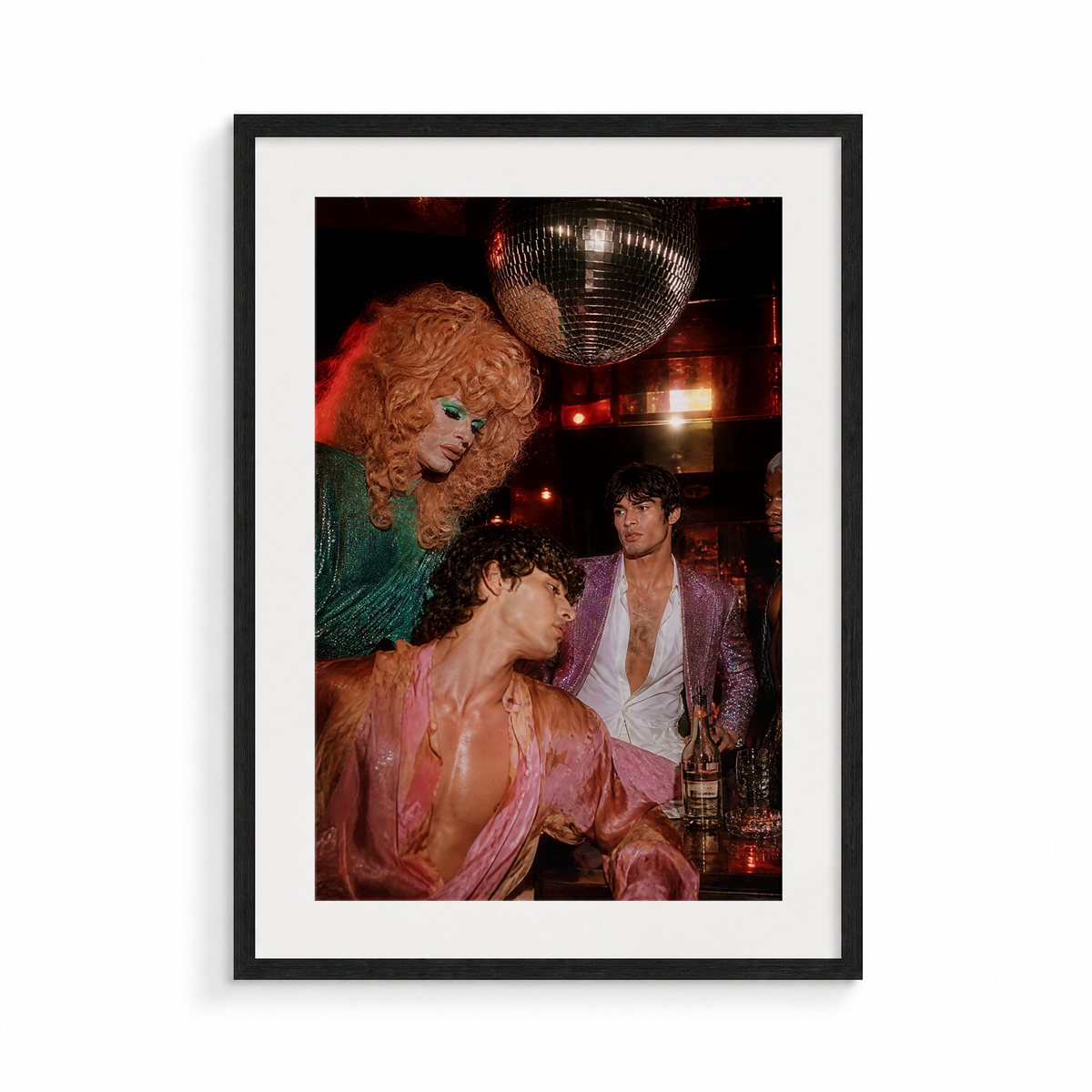 The Icon, a Club Echo fine art print, in a black frame