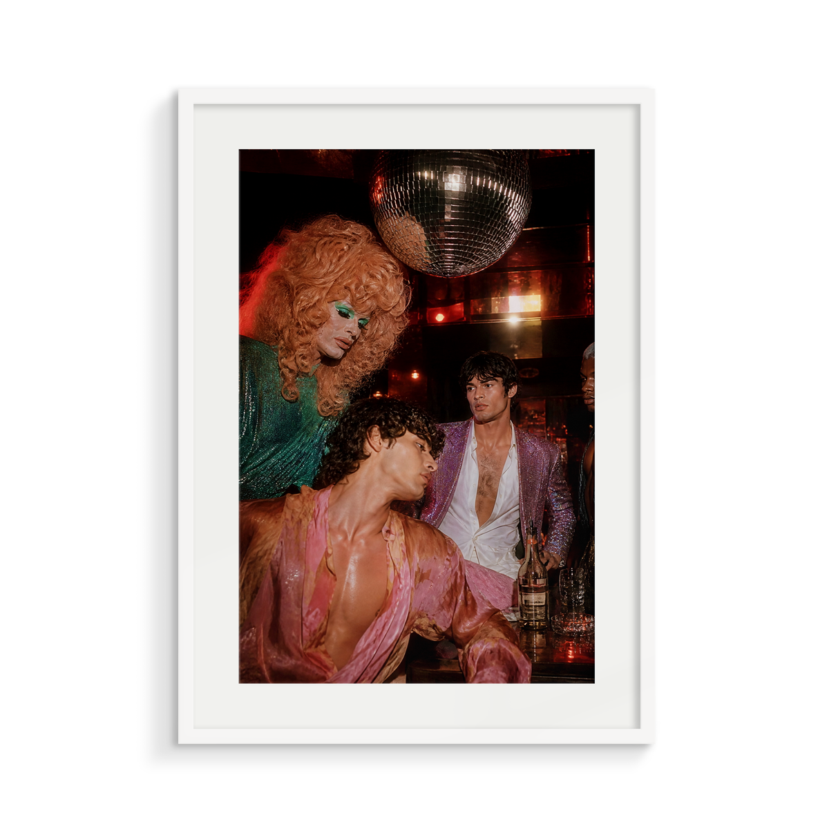The Icon, a Club Echo fine art print, in a white frame