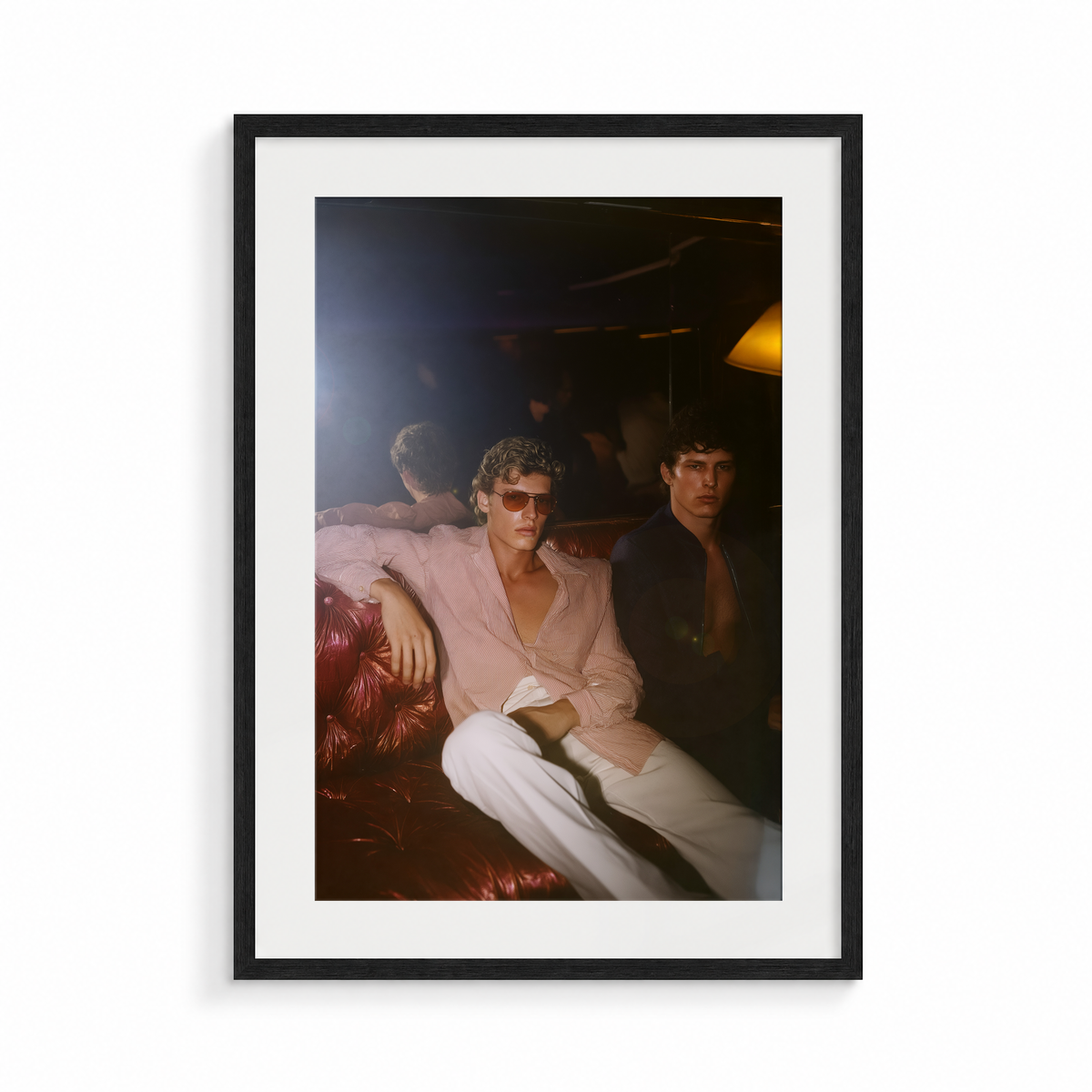 The Reflection, a Club Echo fine art print, in a black frame