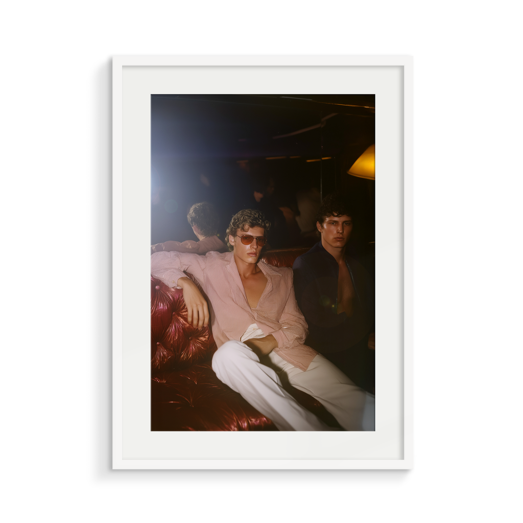 The Reflection, a Club Echo fine art print, in a white frame
