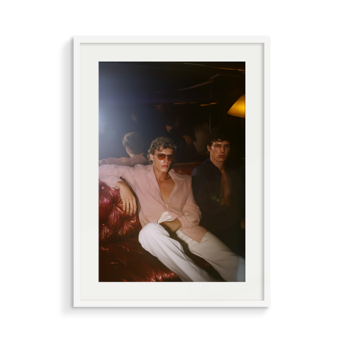 The Reflection, a Club Echo fine art print, in a white frame