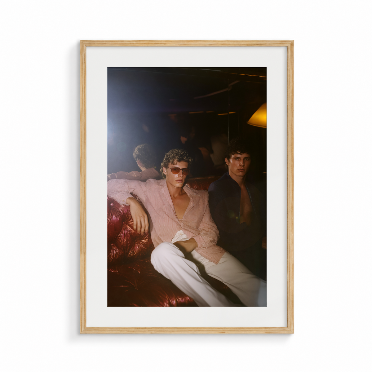 The Reflection, a Club Echo fine art print, in a wood frame