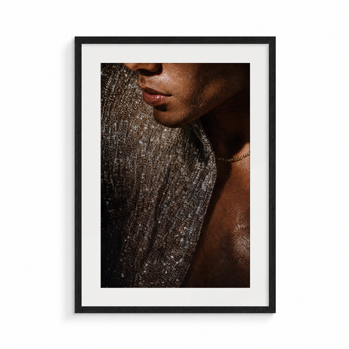 The Shimmer, a Club Echo fine art print, in a black frame
