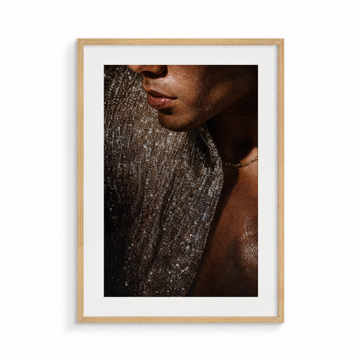 The Shimmer, a Club Echo fine art print, in a wood frame
