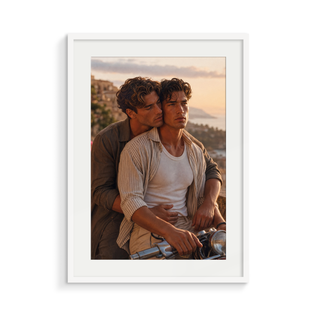 The Departure, an I Still Remember fine art print, in a white frame