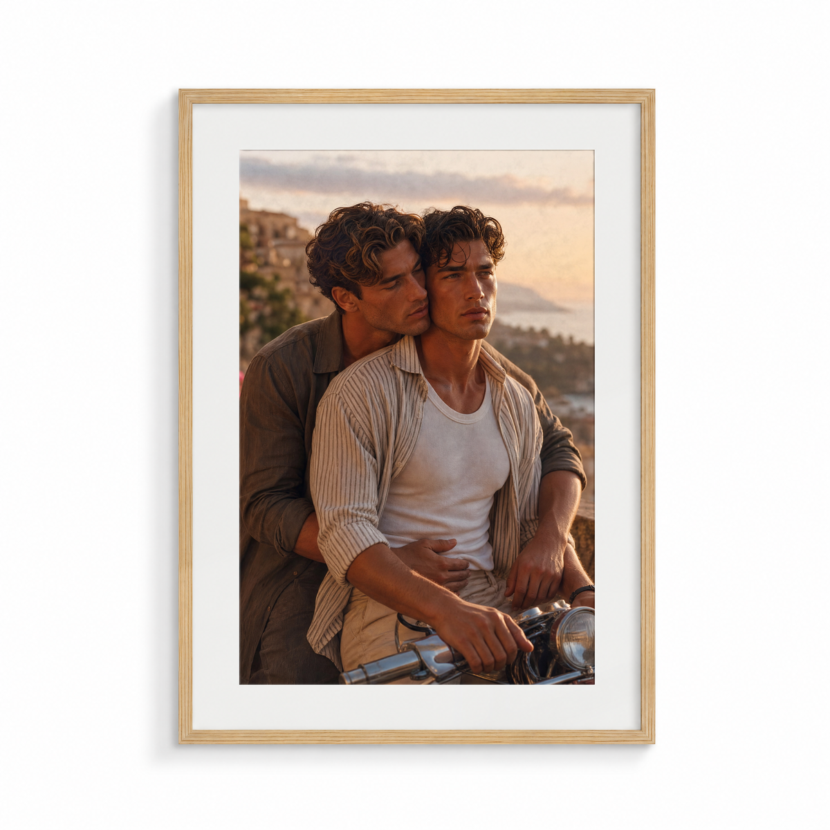 The Departure, an I Still Remember fine art print, in a wood frame