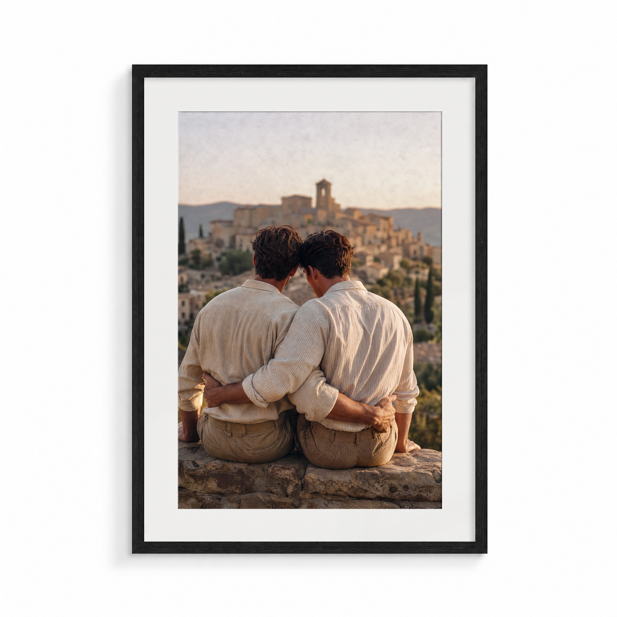The Ledge, an I Still Remember fine art print, in a black frame