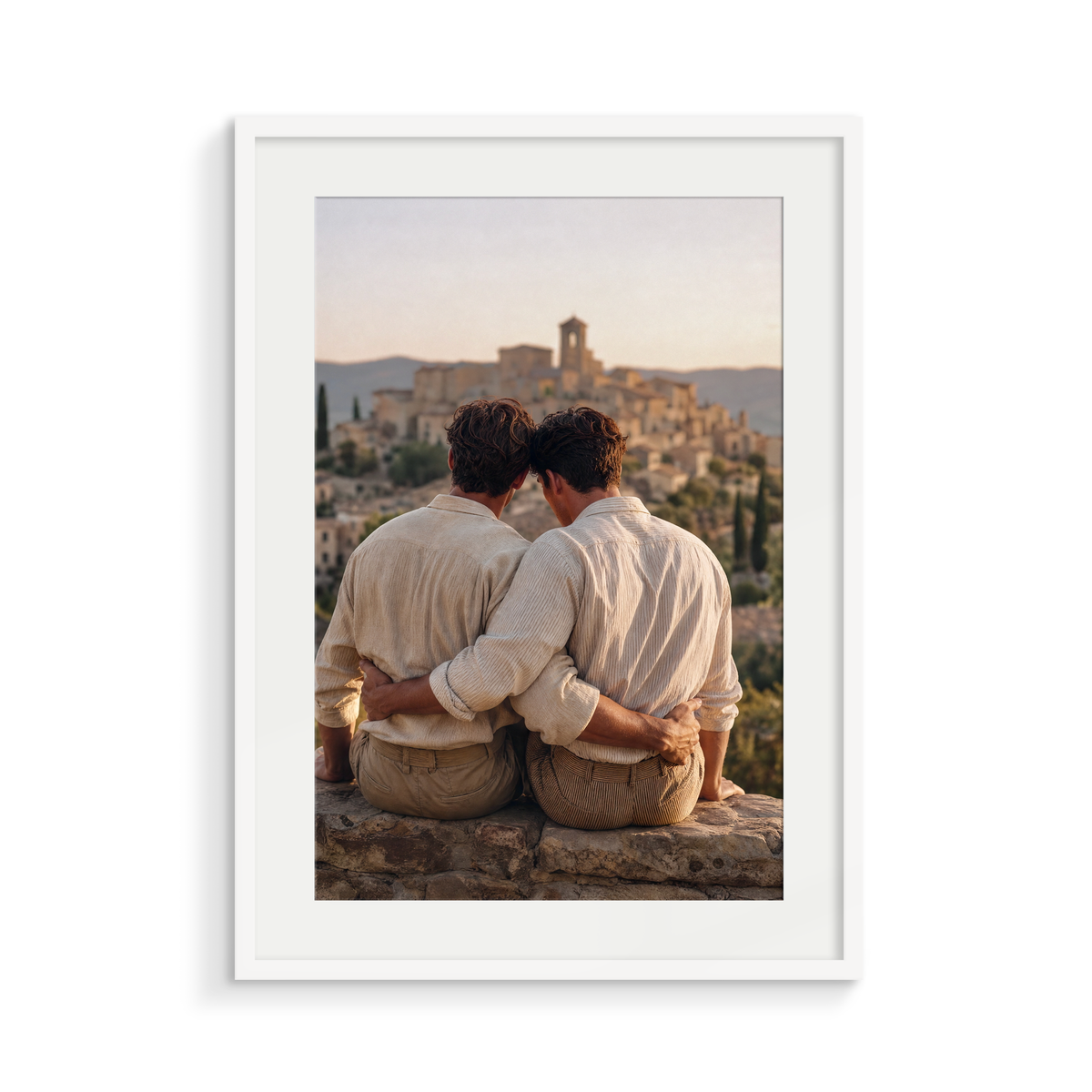 The Ledge, an I Still Remember fine art print, in a white frame