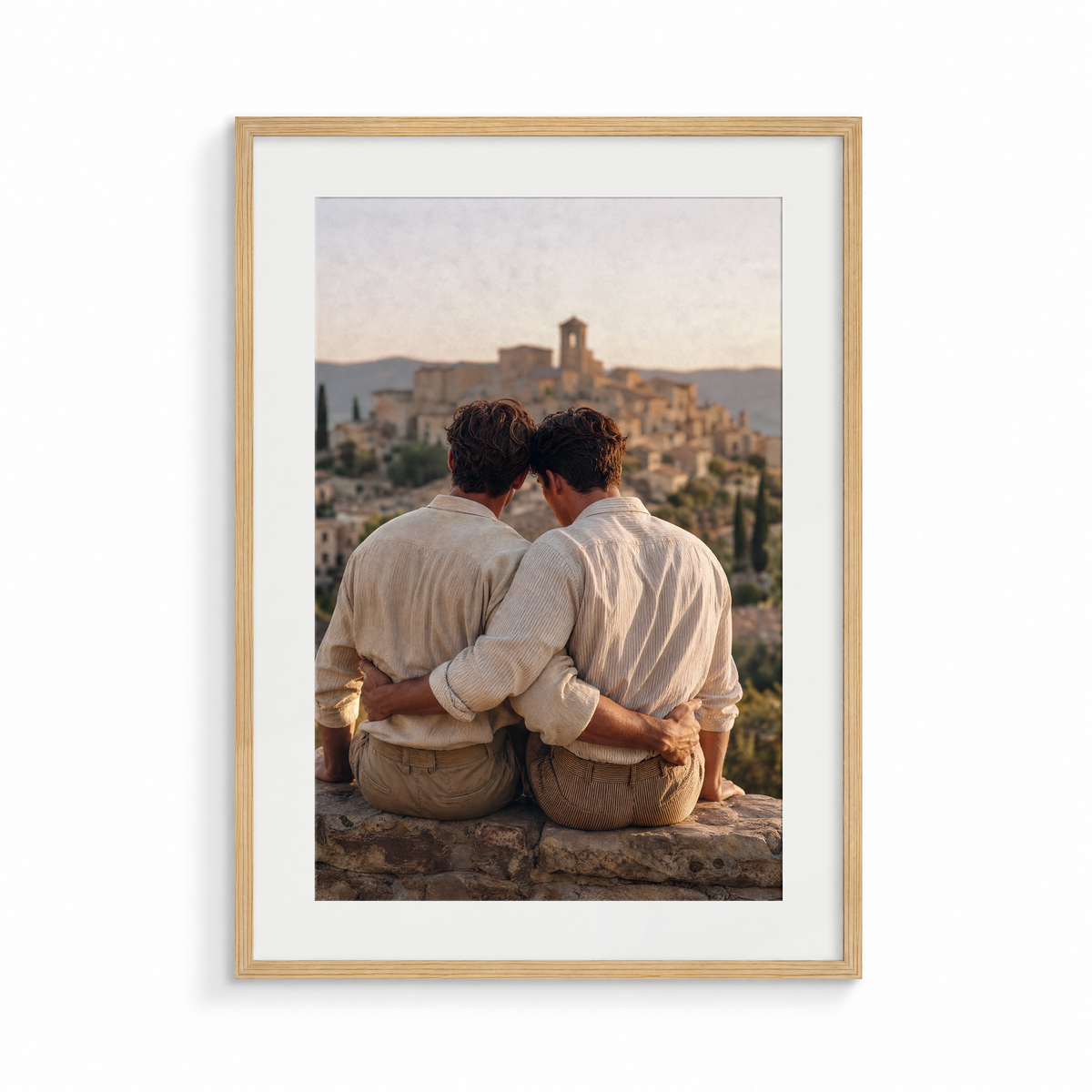 The Ledge, an I Still Remember fine art print, in a wood frame
