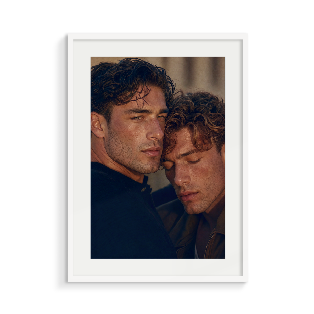 The Weight, an I Still Remember fine art print, in a white frame