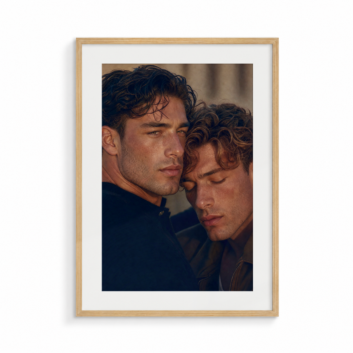 The Weight, an I Still Remember fine art print, in a wood frame