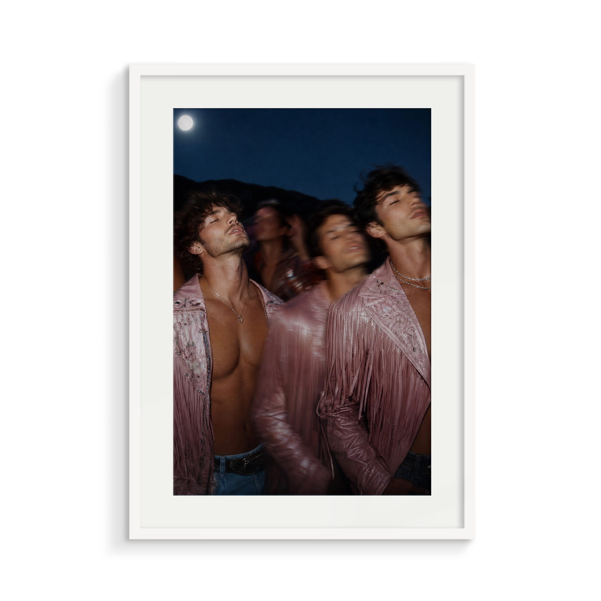 The Congregation, a Lunar Lasso fine art print, in a white frame