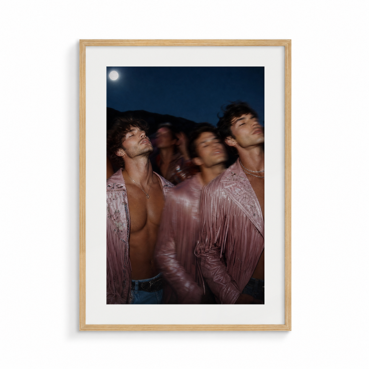 The Congregation, a Lunar Lasso fine art print, in a wood frame