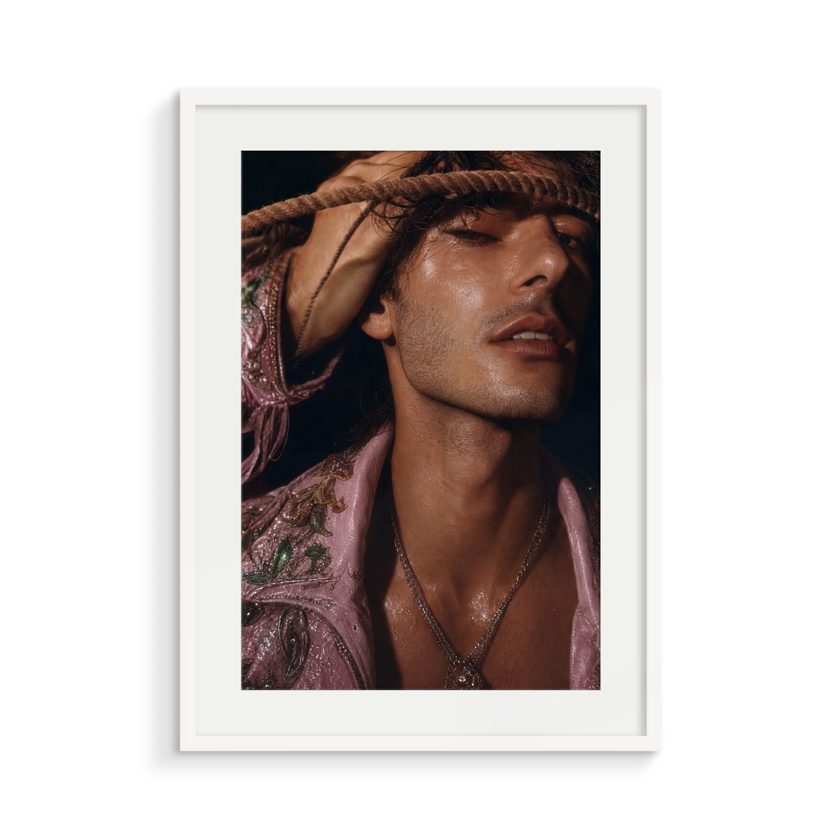 The Crown, a Lunar Lasso fine art print, in a white frame