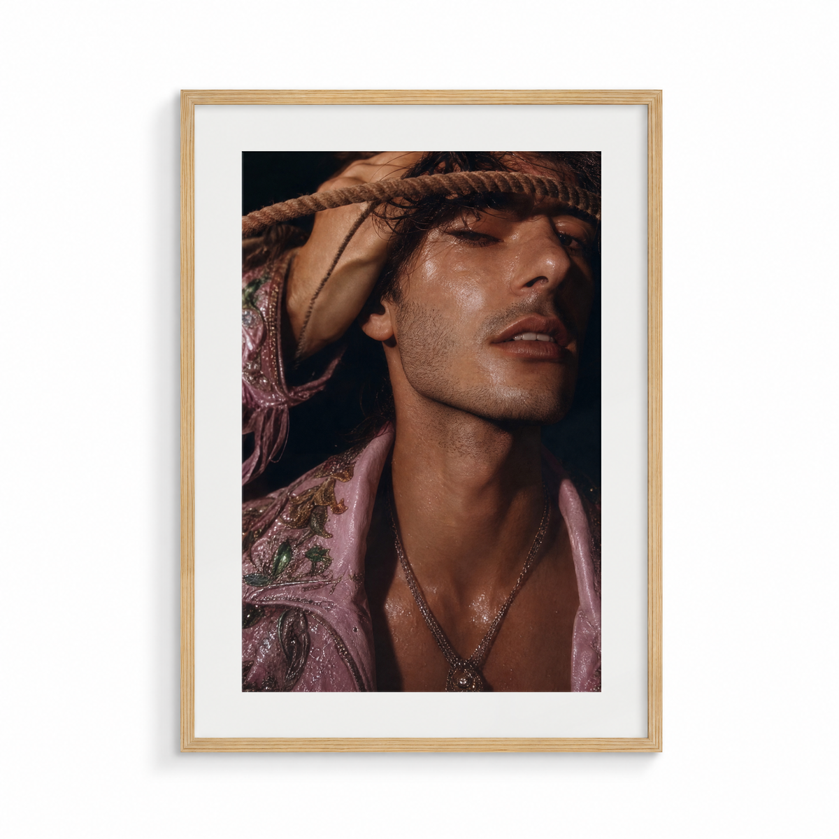 The Crown, a Lunar Lasso fine art print, in a wood frame