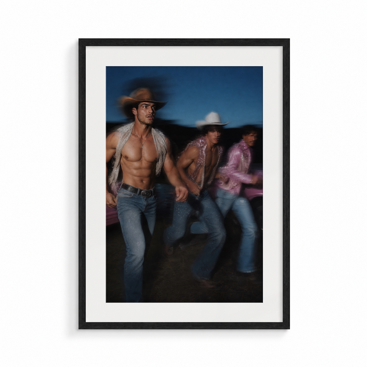 The Getaway, a Lunar Lasso fine art print, in a black frame