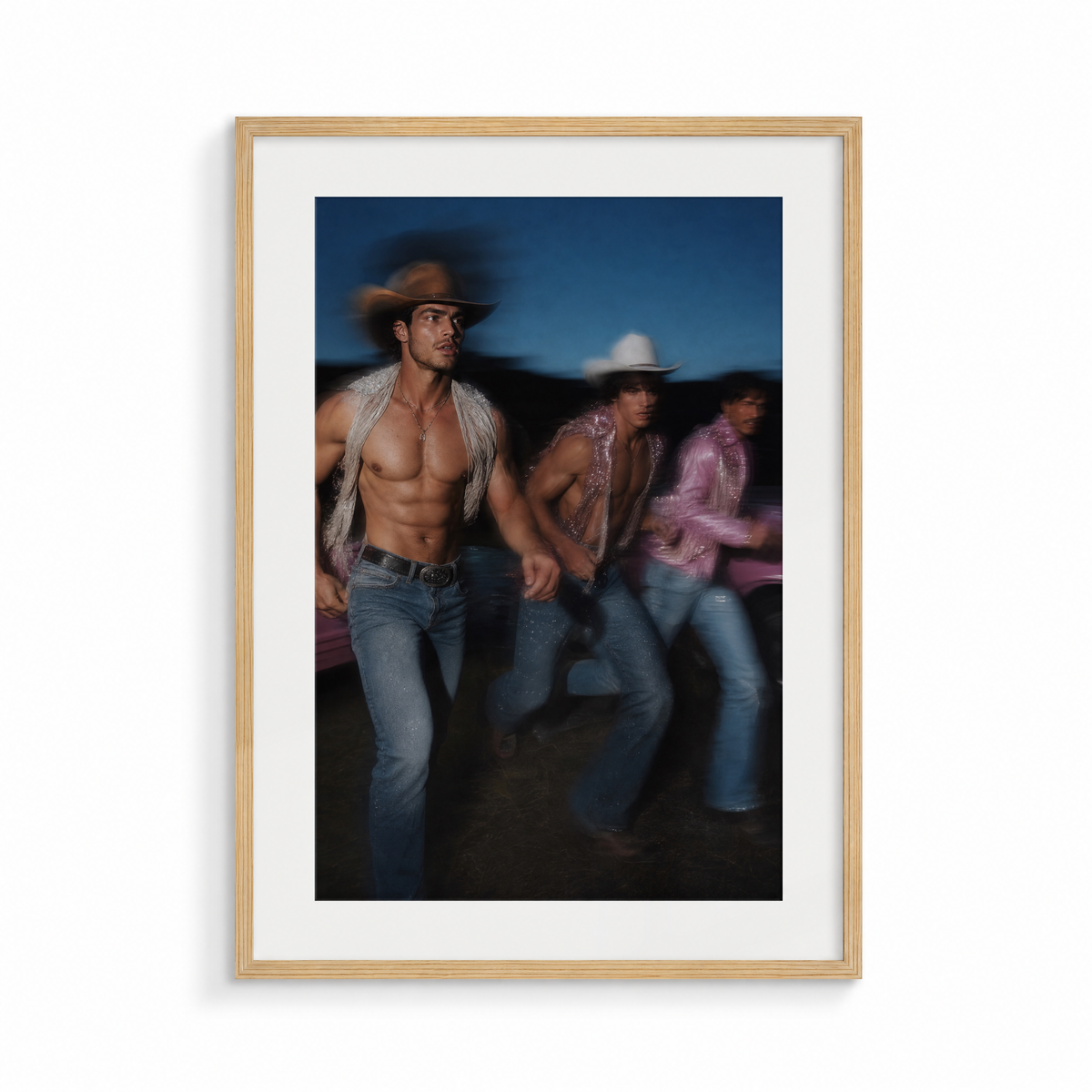 The Getaway, a Lunar Lasso fine art print, in a wood frame