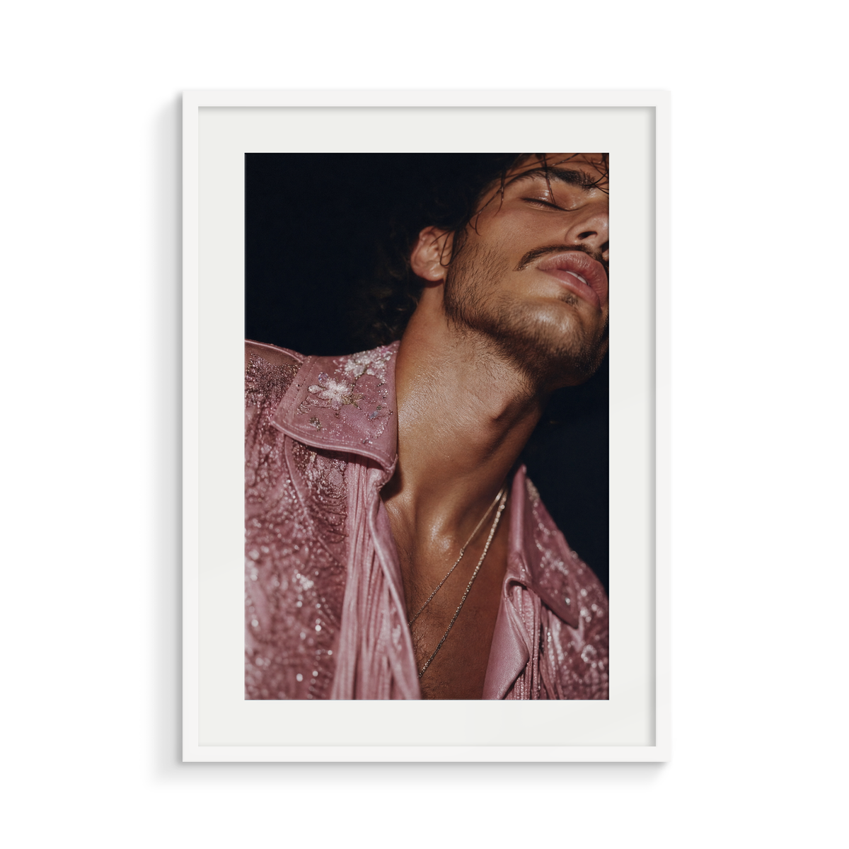 The Offering, a Lunar Lasso fine art print, in a white frame