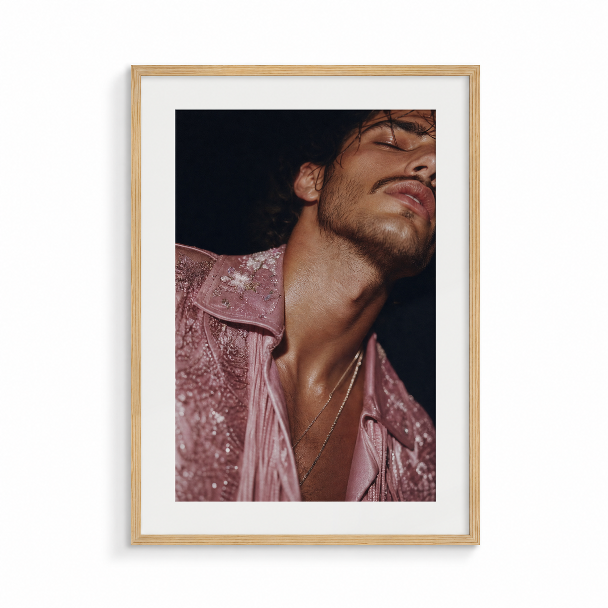 The Offering, a Lunar Lasso fine art print, in a wood frame