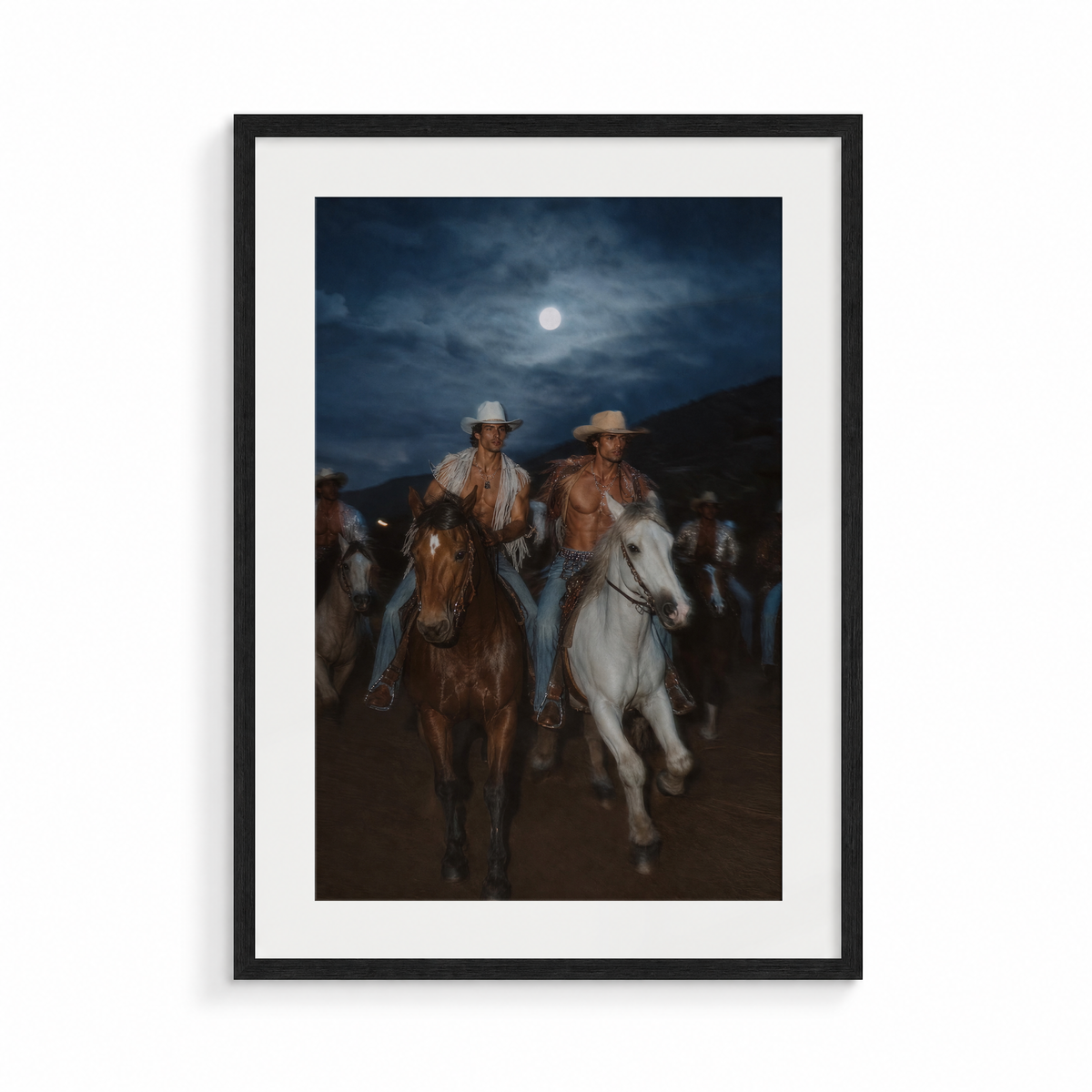The Procession, a Lunar Lasso fine art print, in a black frame