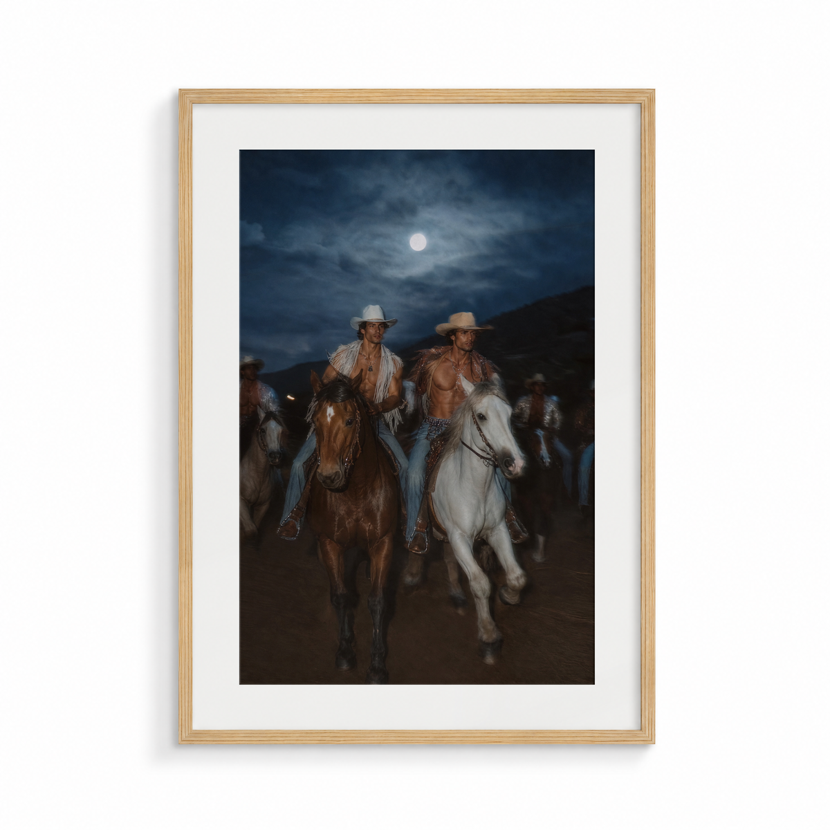 The Procession, a Lunar Lasso fine art print, in a wood frame
