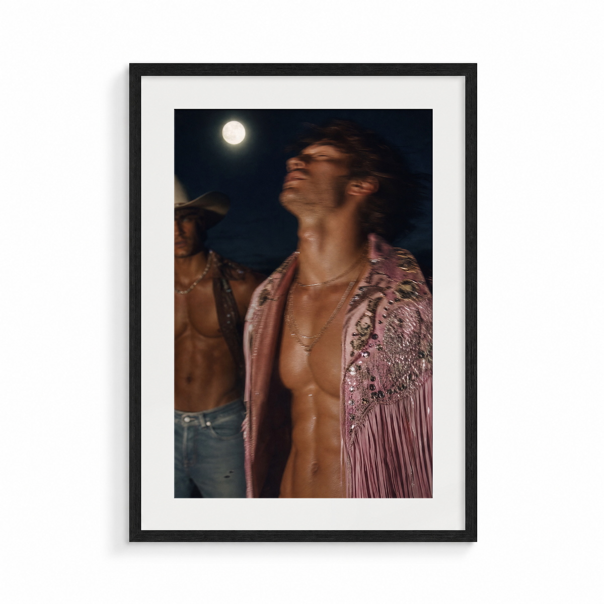 The Pull, a Lunar Lasso fine art print, in a black frame