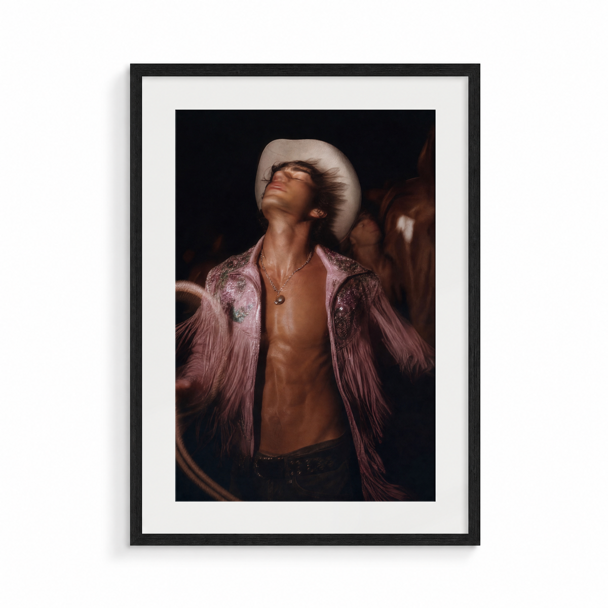 The Rapture, a Lunar Lasso fine art print, in a black frame