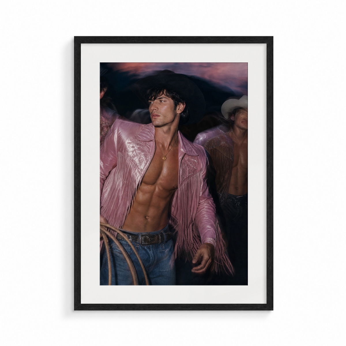 The Ringleader, a Lunar Lasso fine art print, in a black frame