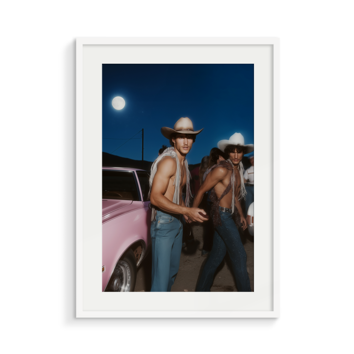 The Shift, a Lunar Lasso fine art print, in a white frame