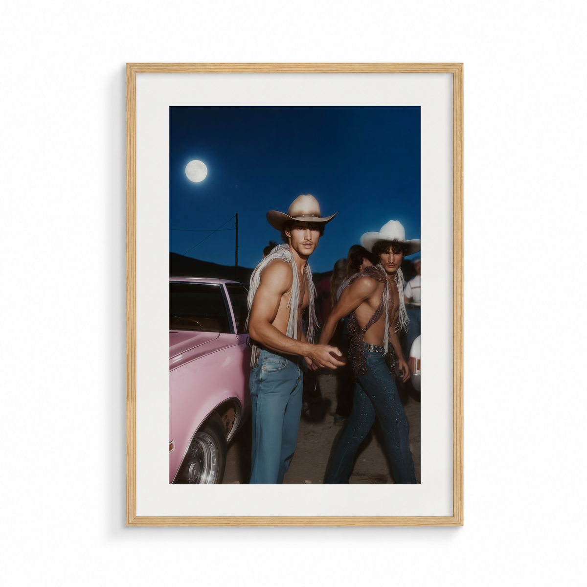 The Shift, a Lunar Lasso fine art print, in a wood frame