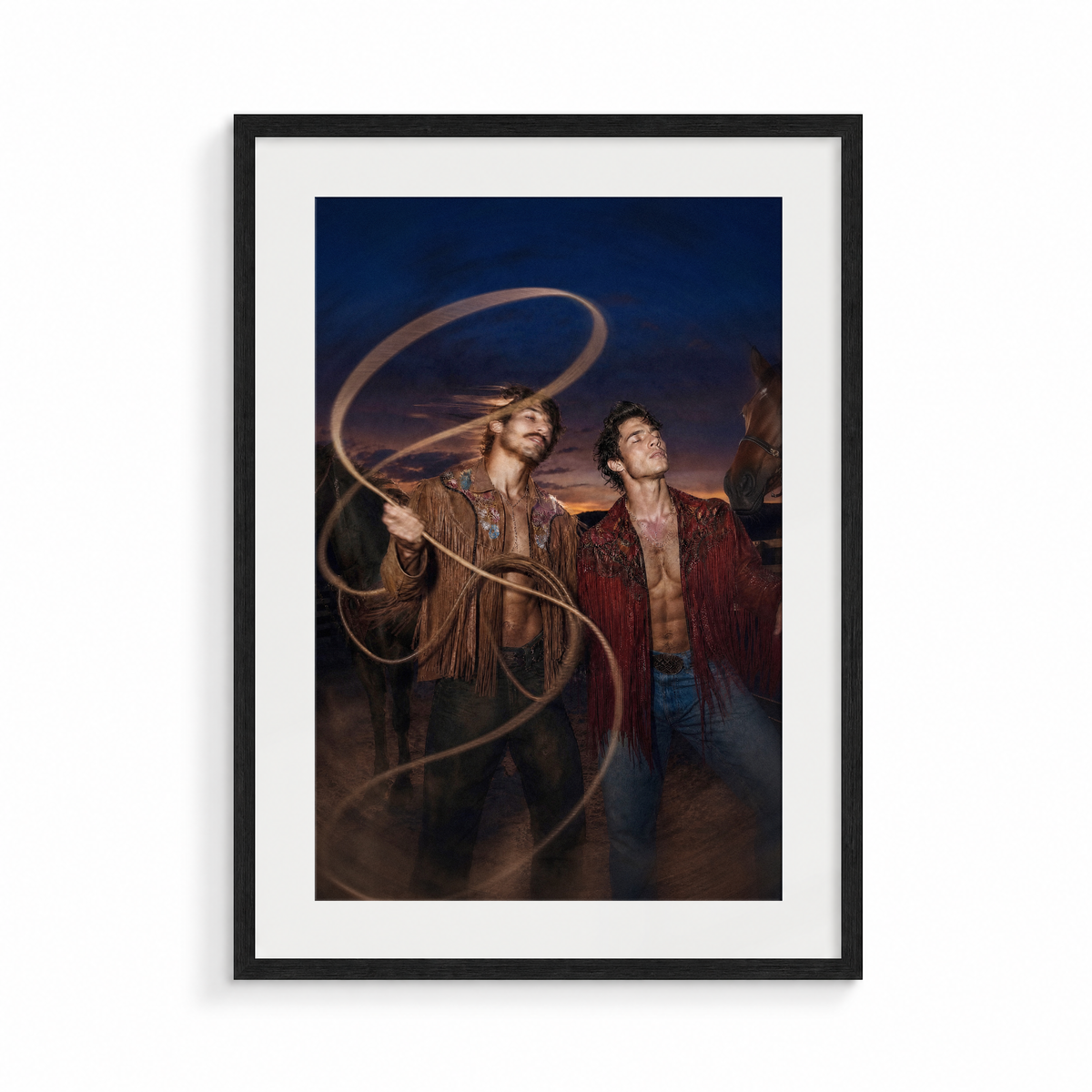 The Snare, a Lunar Lasso fine art print, in a black frame