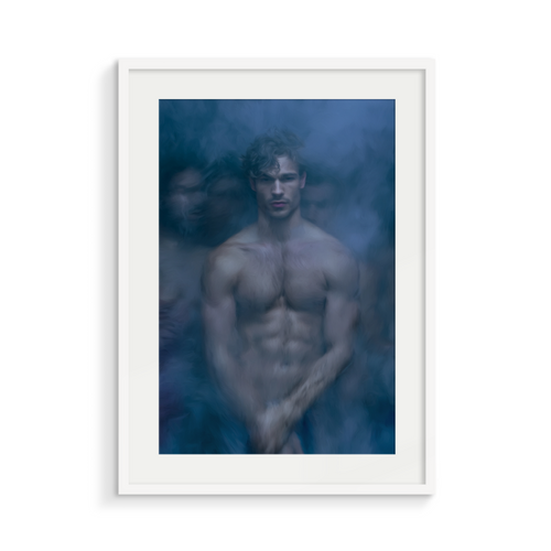 The Apparition, Midnight Hammam, framed in white