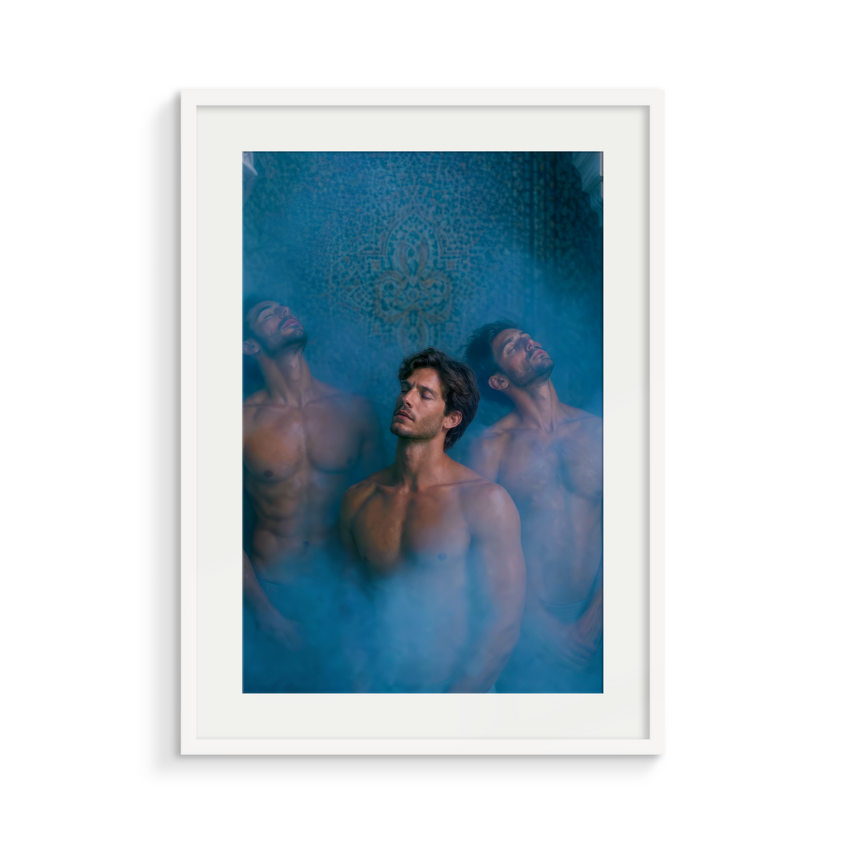 The Devotion, Midnight Hammam, framed in white