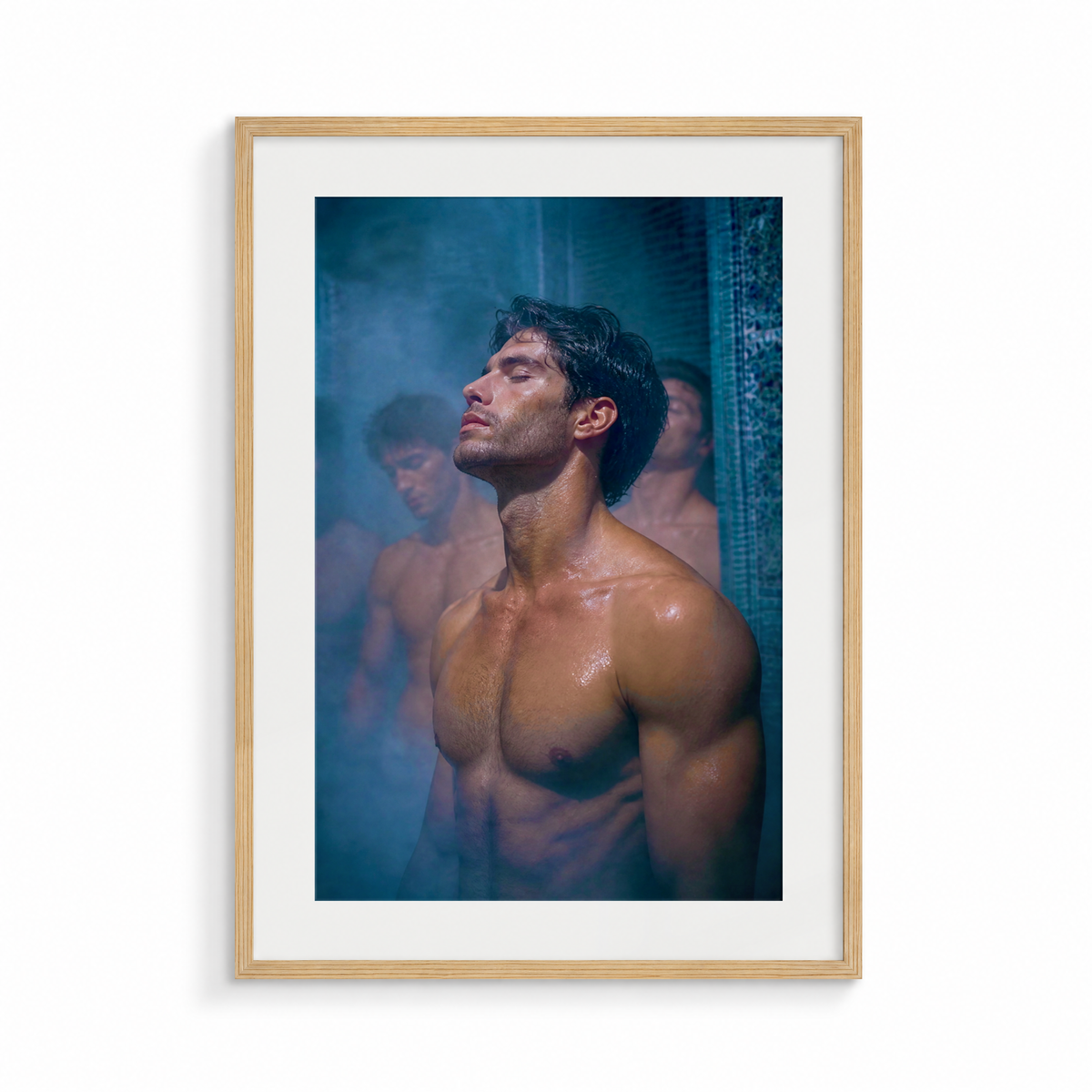 The Exhale, Midnight Hammam, framed in wood