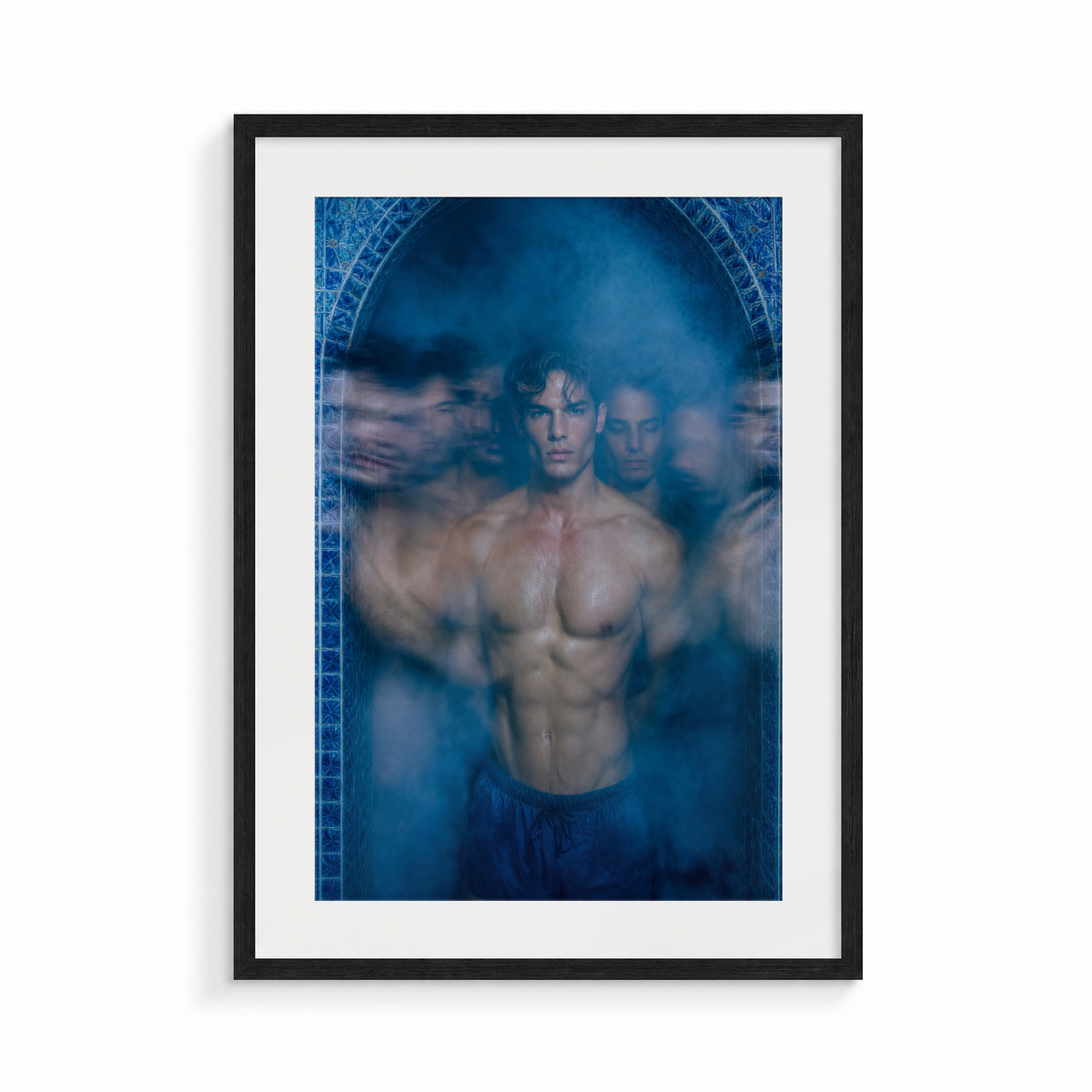 The Fresco, Midnight Hammam, framed in black