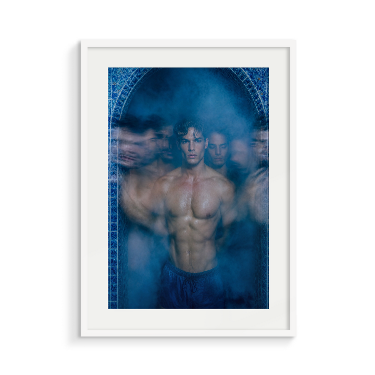 The Fresco, Midnight Hammam, framed in white