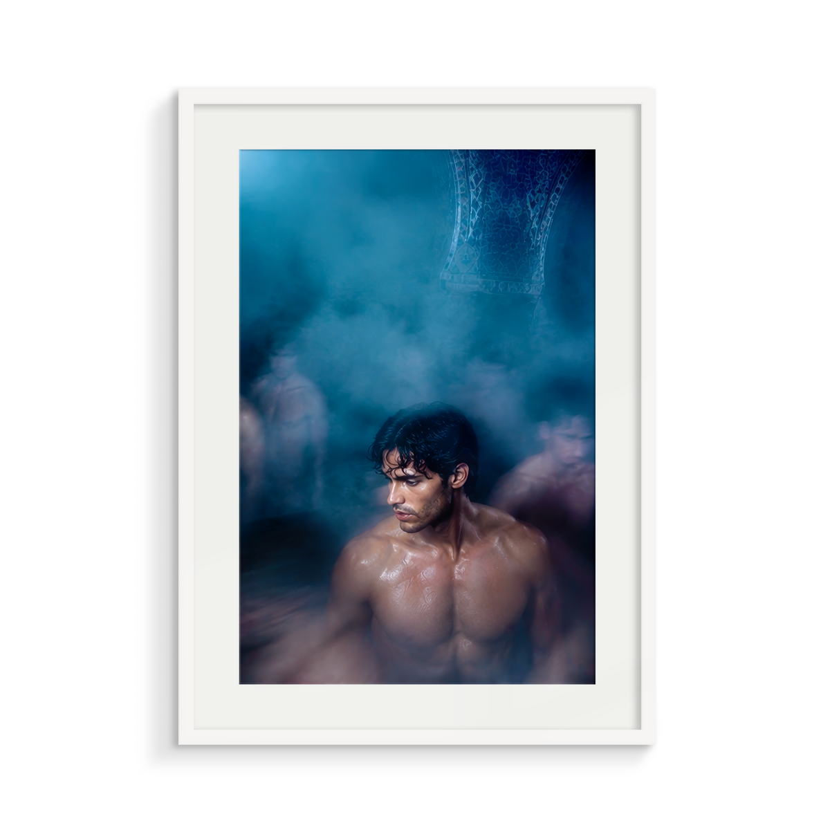 The Haze, Midnight Hammam, framed in white