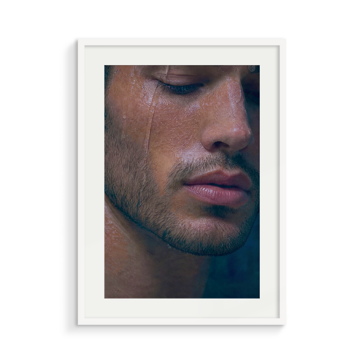 The Stillness, Midnight Hammam, framed in white