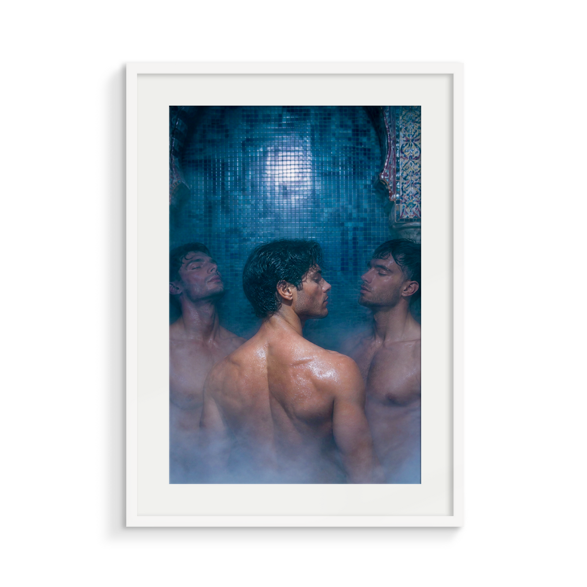 The Turn, Midnight Hammam, framed in white