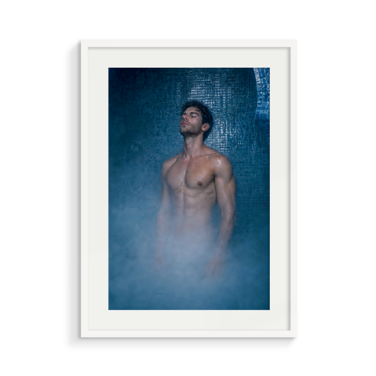 The Vapour, Midnight Hammam, framed in white
