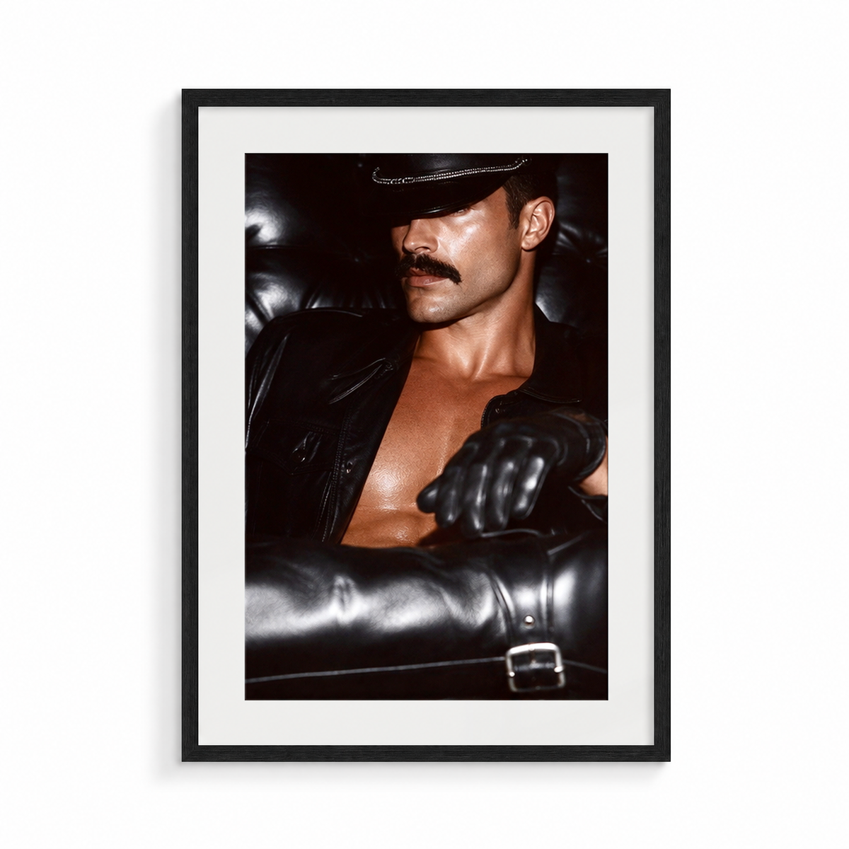 The Armour, a Safe Words fine art print, in a black frame